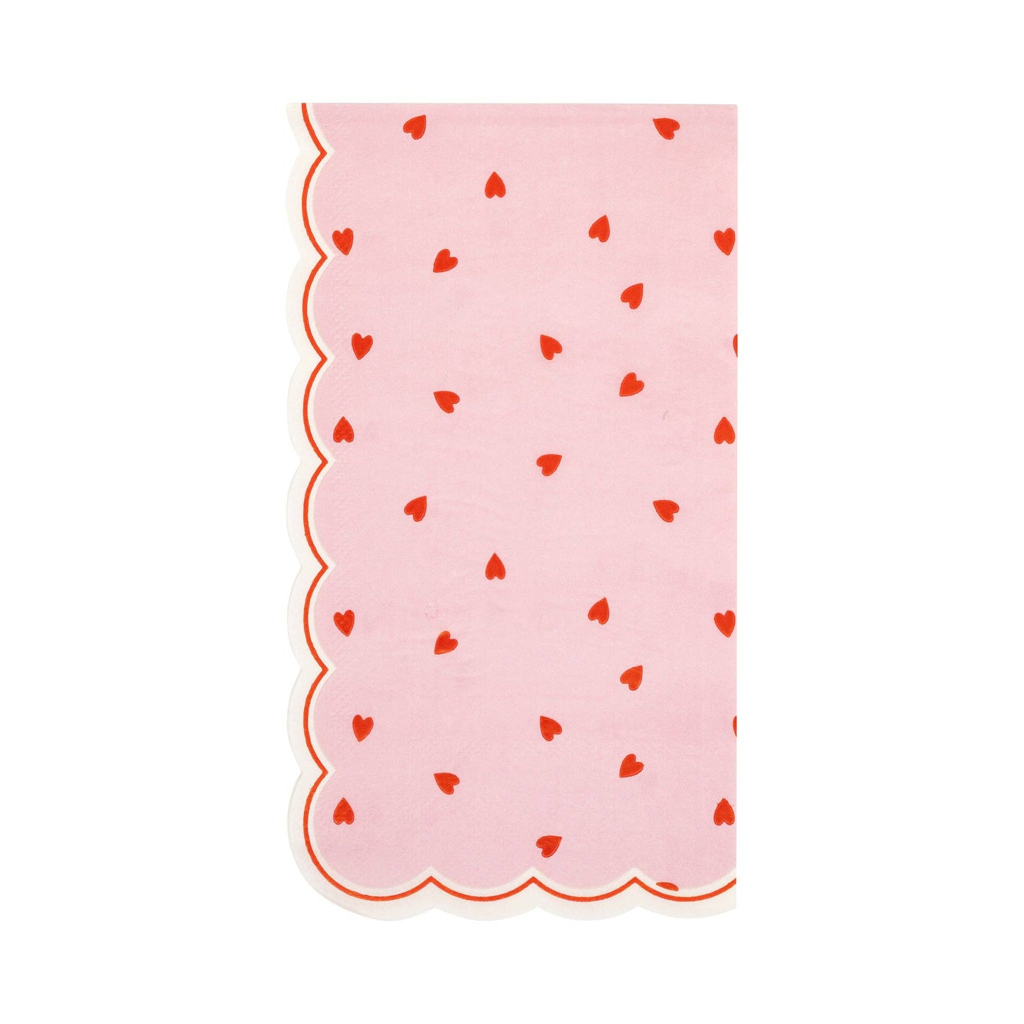 Foil-Kissed Heart Napkins - Set of 18