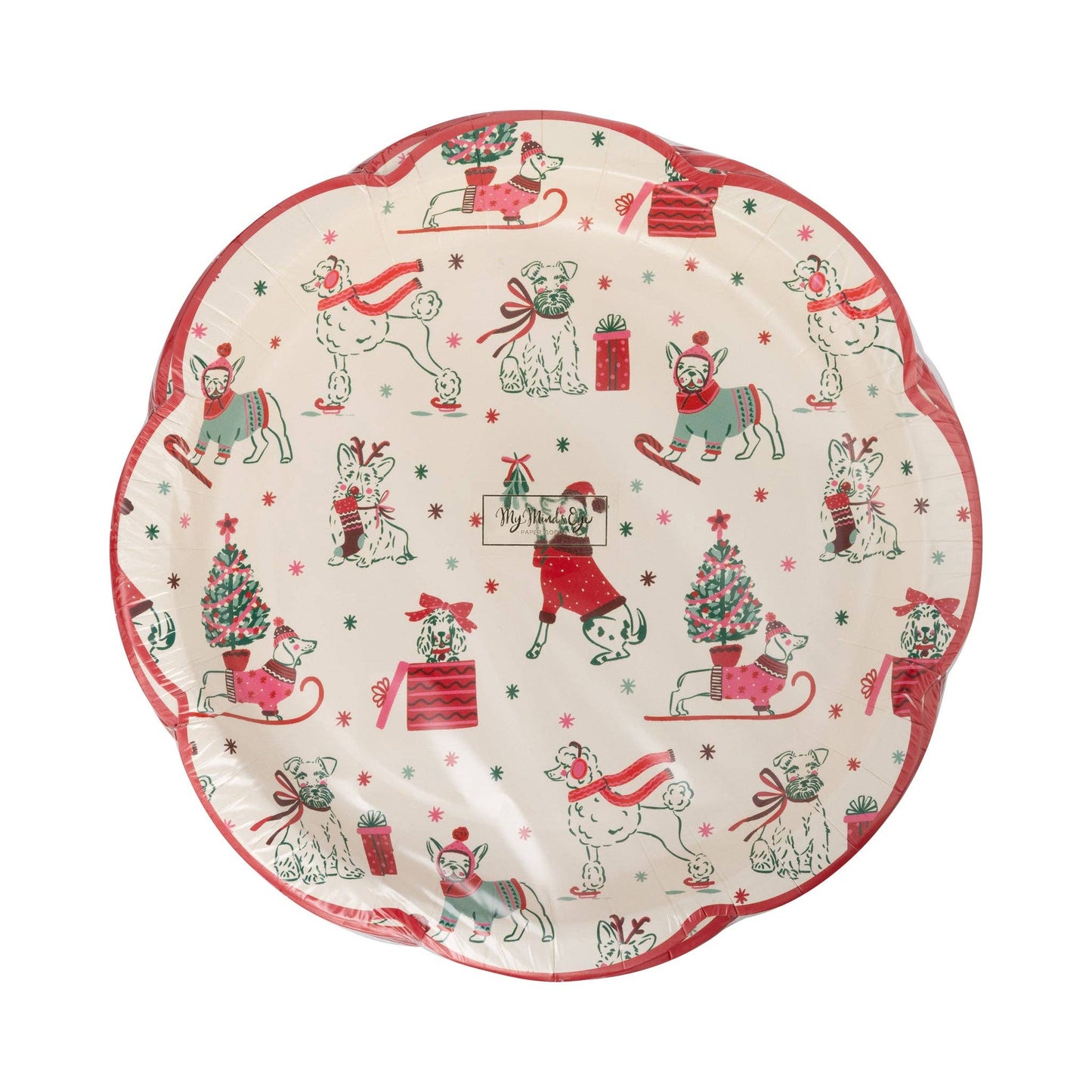Christmas Puppies Plate