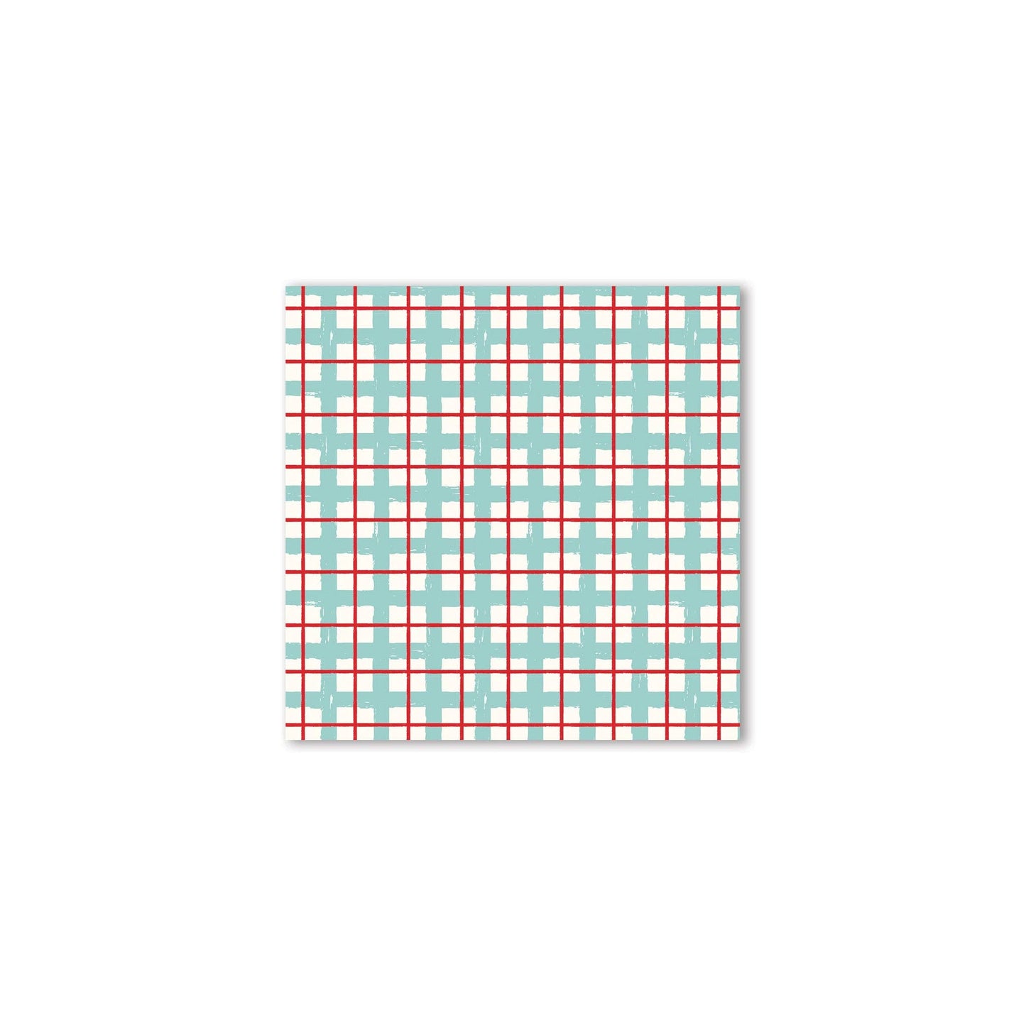Plaid Disposable Cocktail Napkin