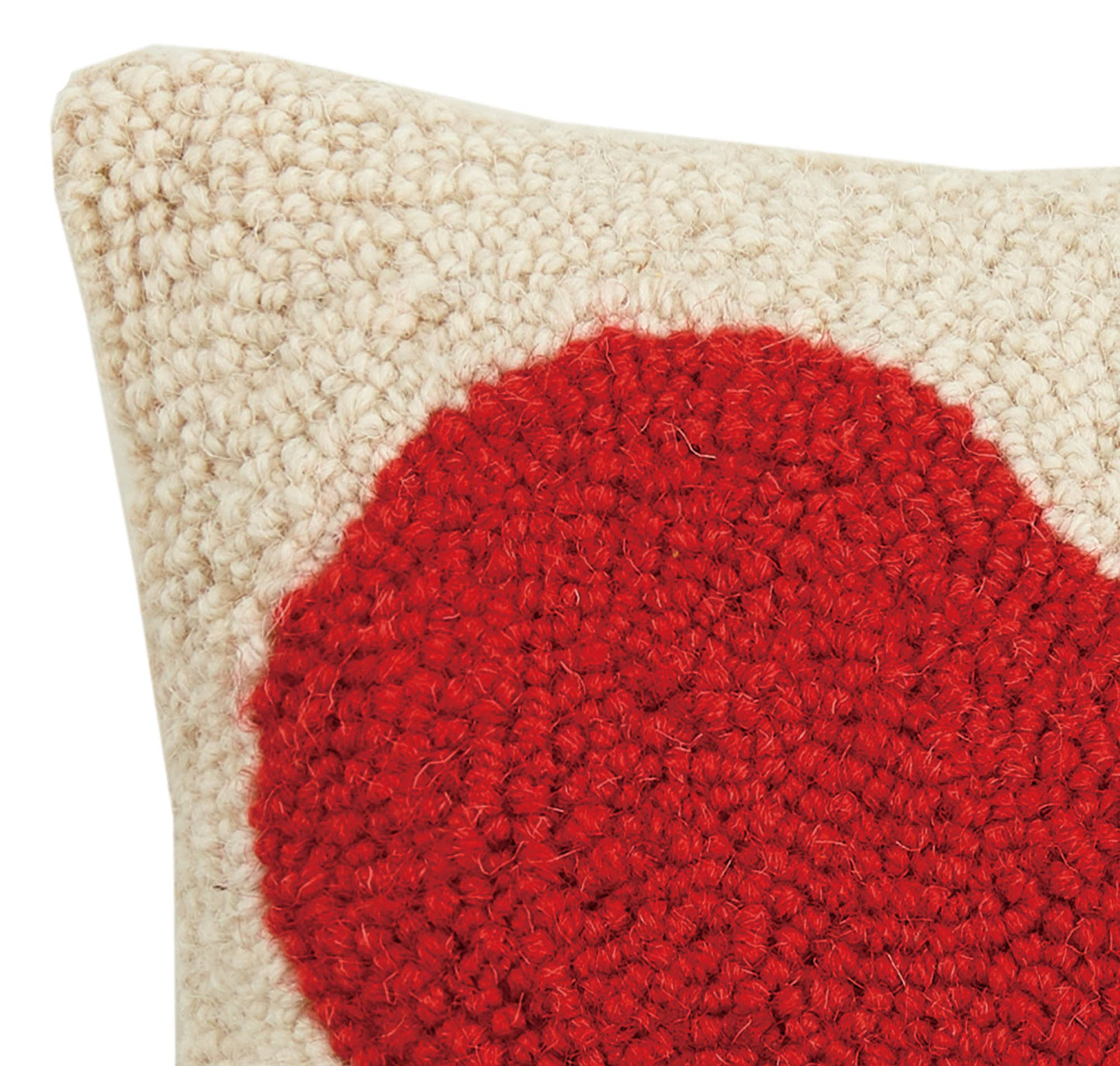 Red Heart Throw Pillow
