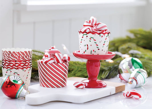 Candy Cane Baking Cups