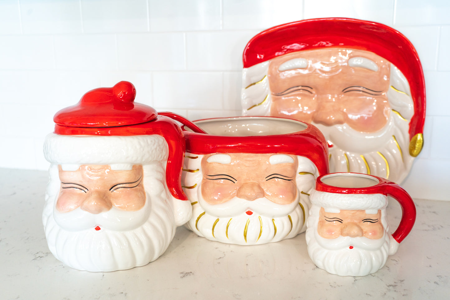 Red Santa Cookie Jar