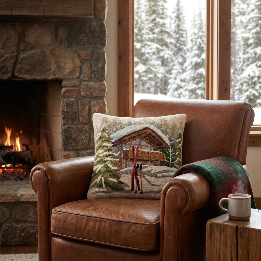 Apres Ski Chalet Hook Pillow