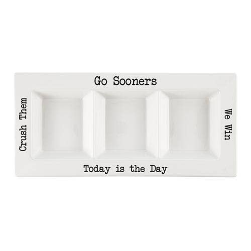 Oklahoma Sooners Condiment Platter