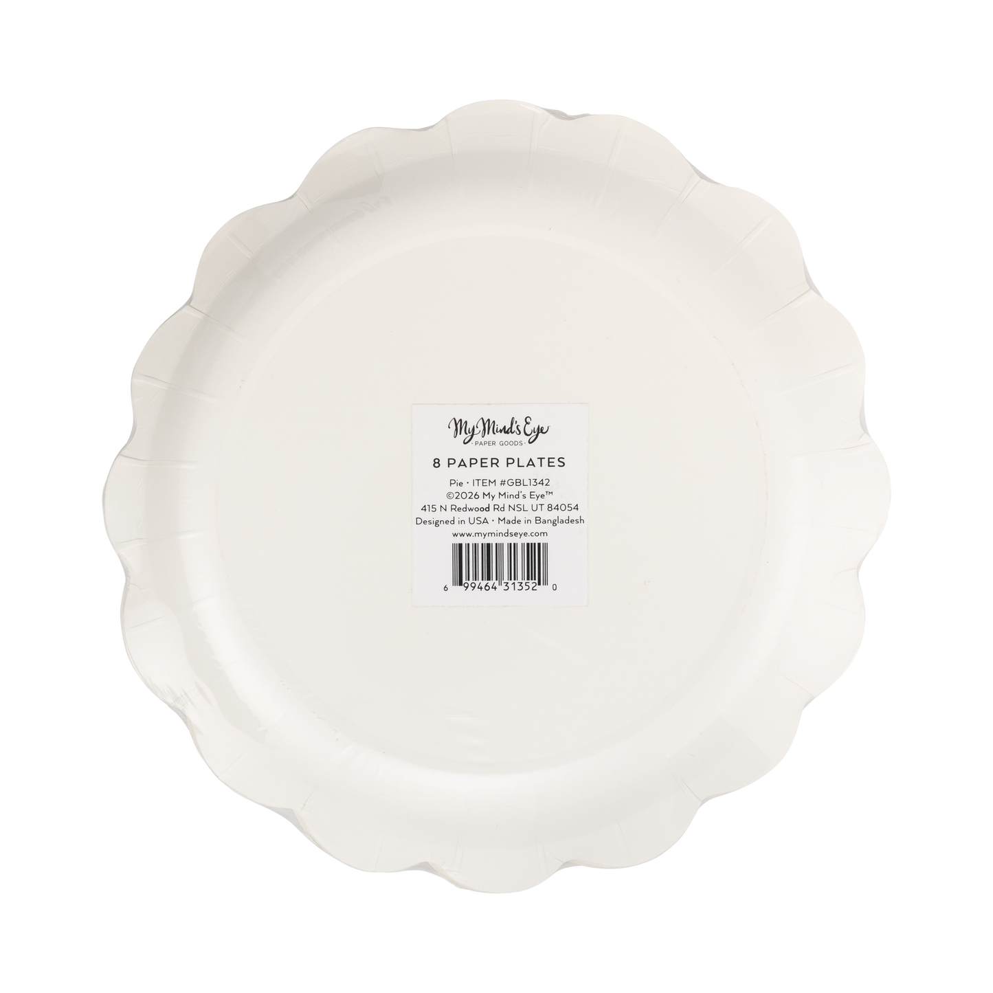 Pumpkin Pie 8" Paper Plates