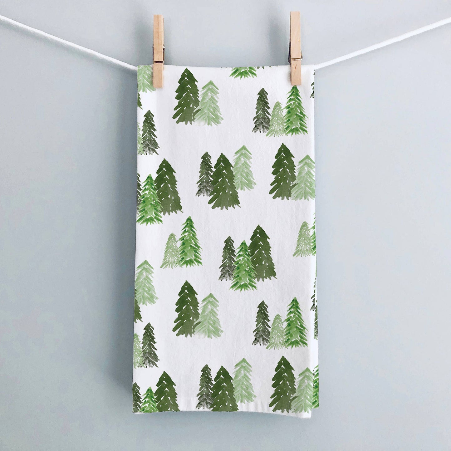 Merry Pines Tea Towel