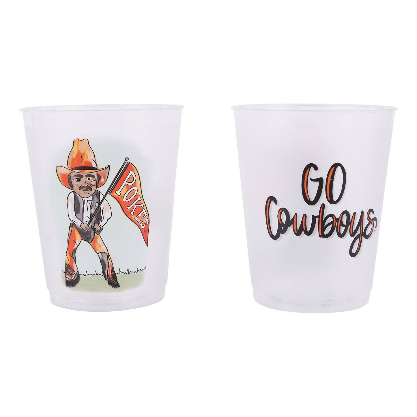 Oklahoma State Frosted Cups - Set of 8