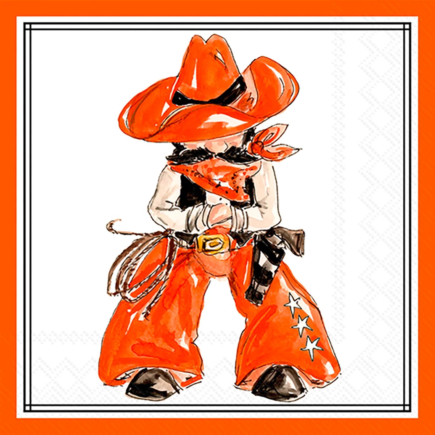 Oklahoma State University Cowboy Cocktail Napkin