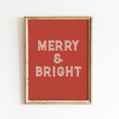 Red Merry & Bright Art