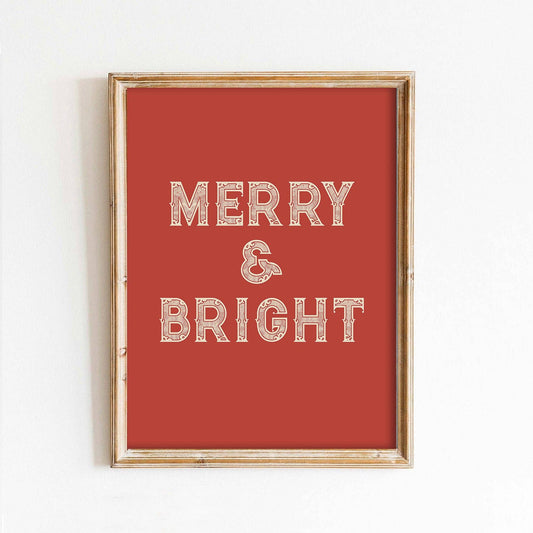 Red Merry & Bright Art