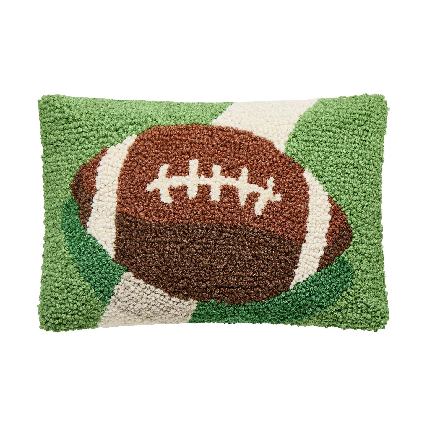 Football On A Field Pillow