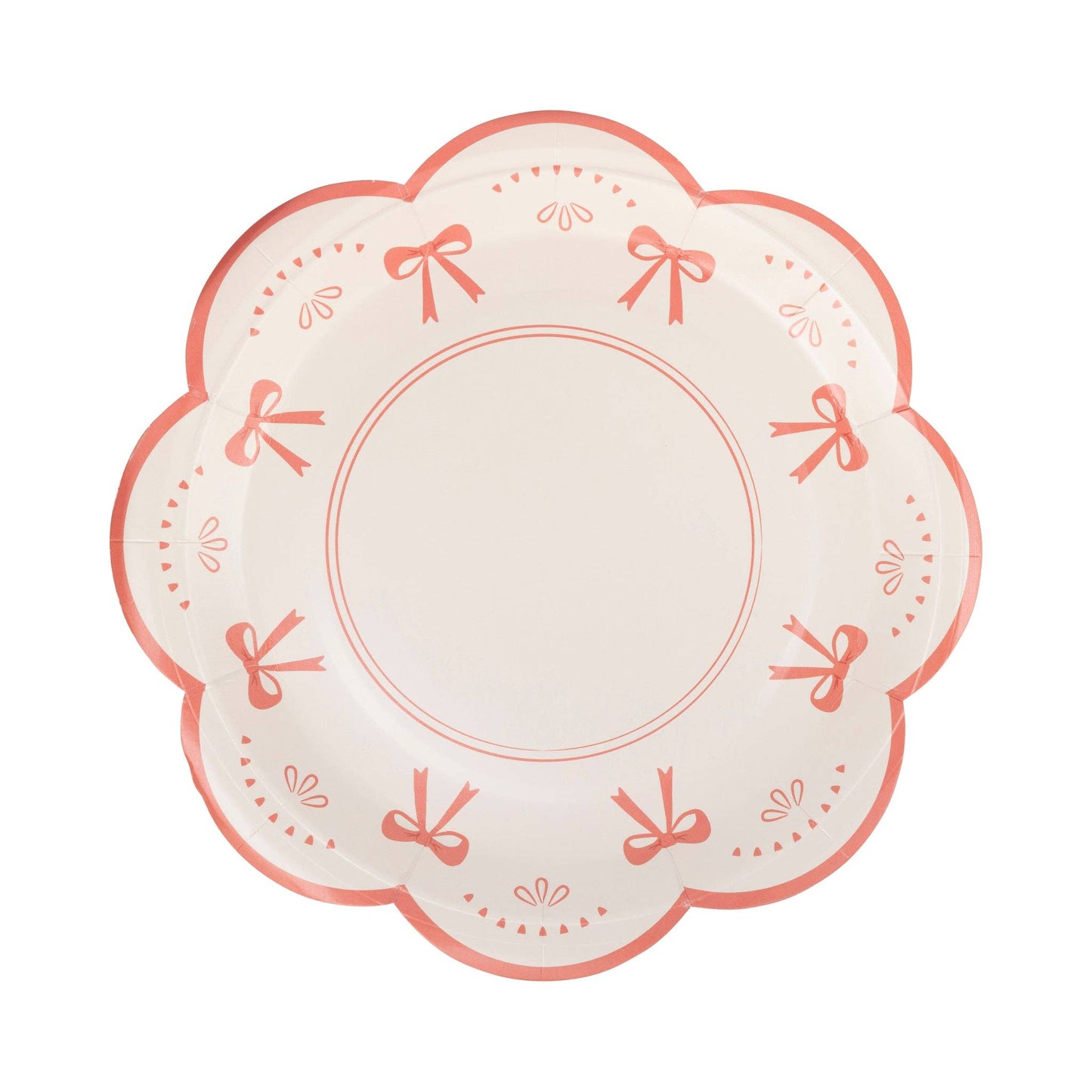 Bow Tied Doily Paper Plate