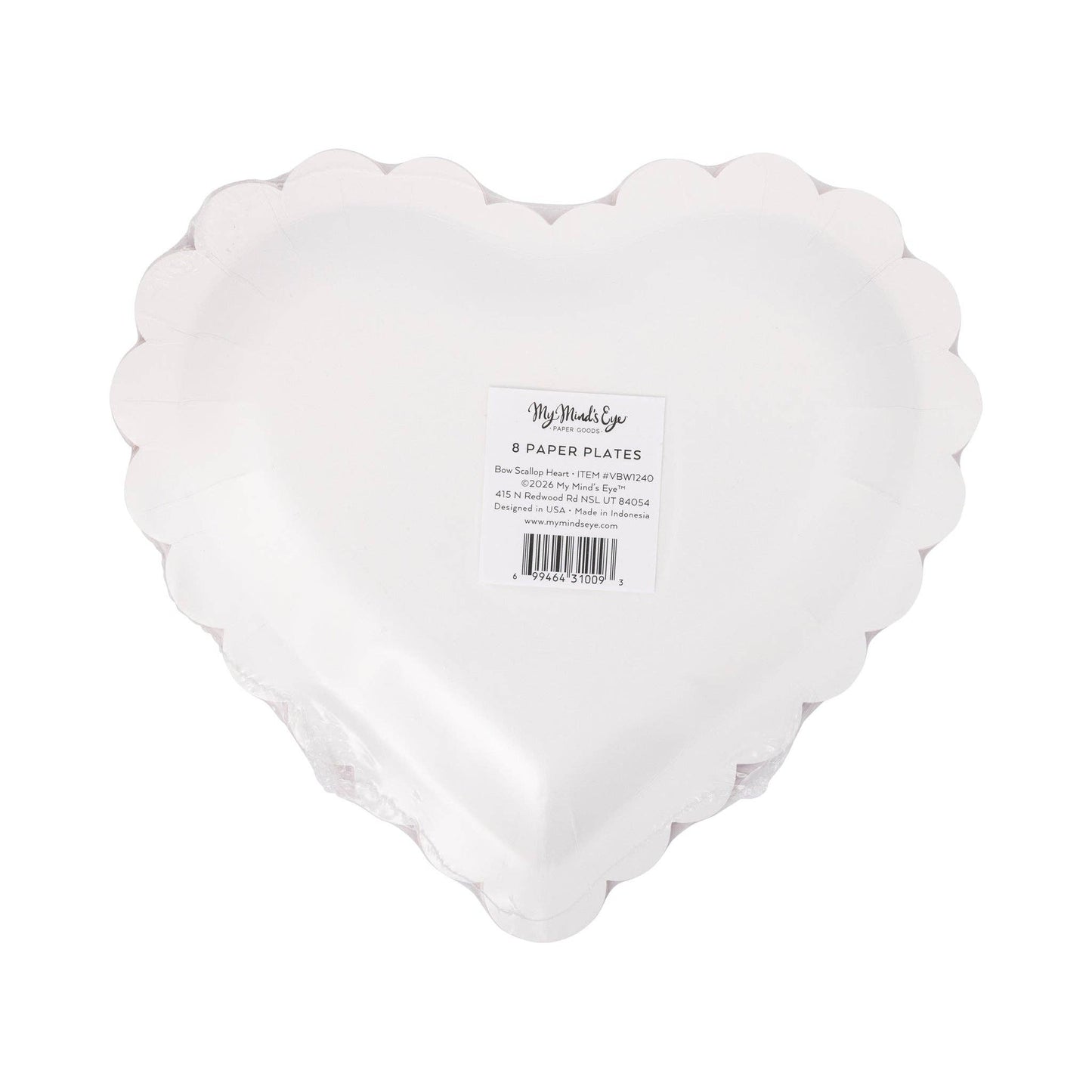 Valentine Bow Plates - Set of 8