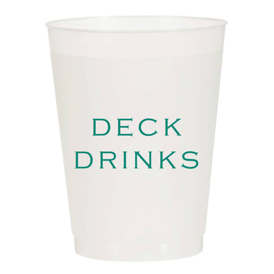 Deck Drinks Frosted Cups