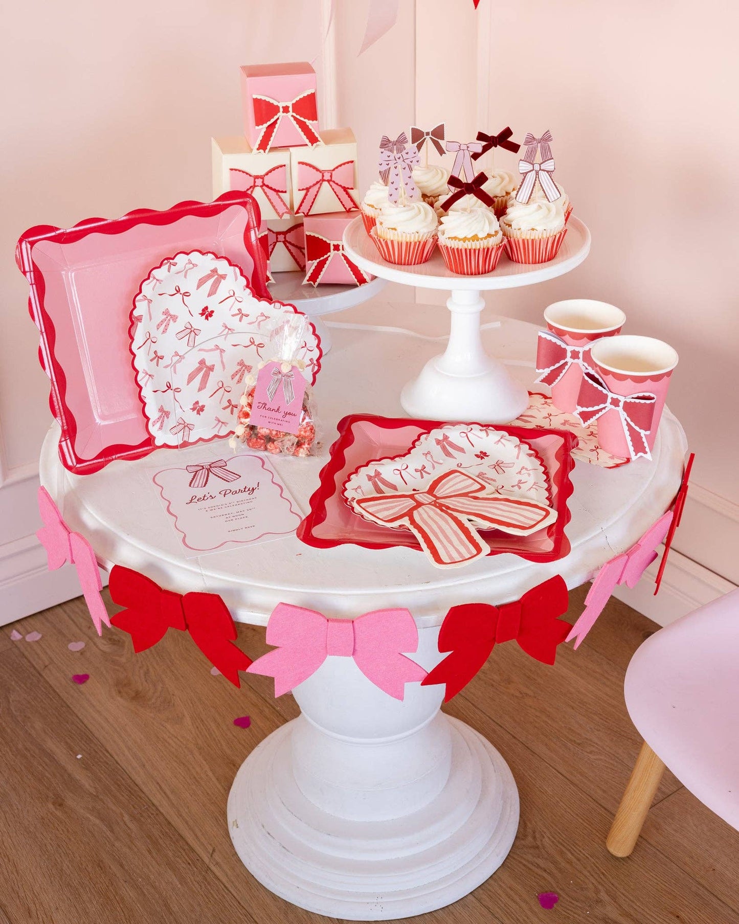 Valentine Bow Napkin - Set of 24