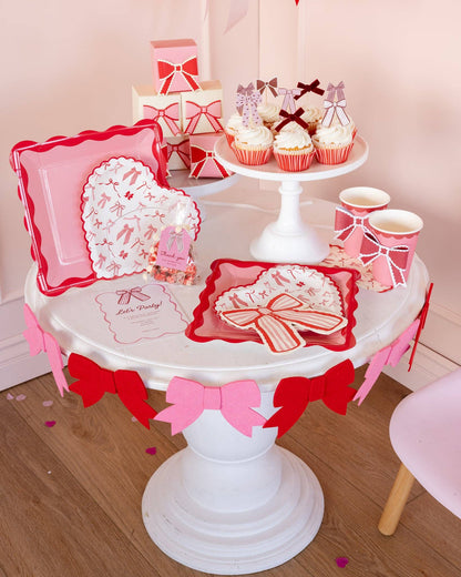 Valentine Bow Napkin - Set of 24