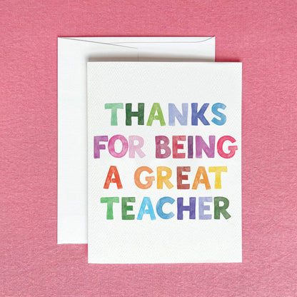 A+ Teacher Card