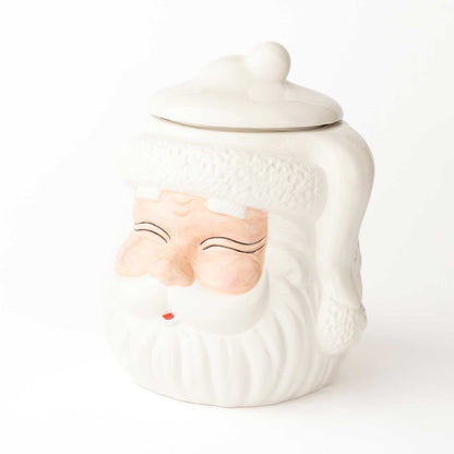 White Santa Cookie Jar