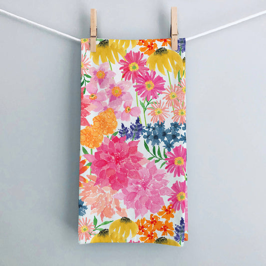 Bright & Bloom Tea Towel
