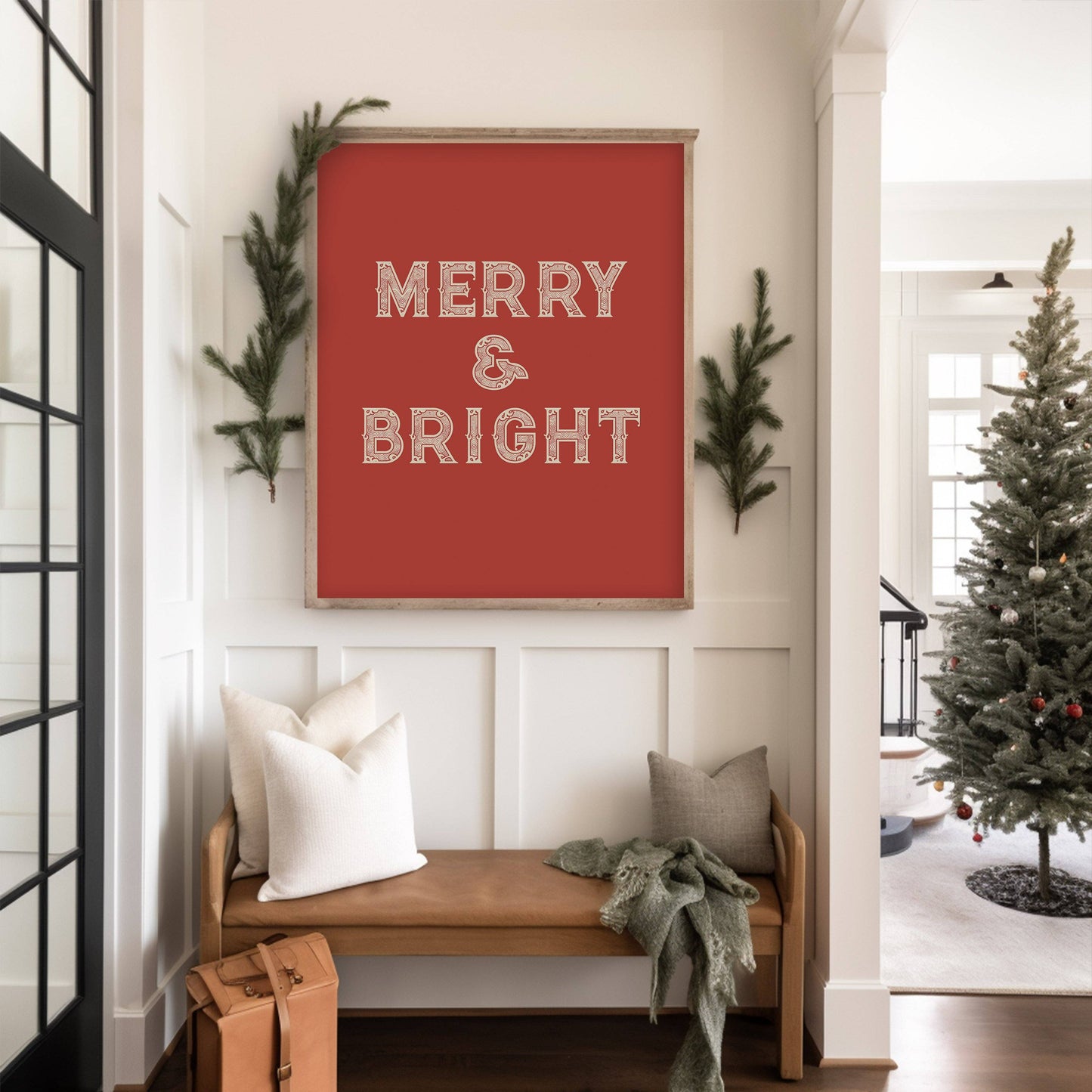 Red Merry & Bright Art
