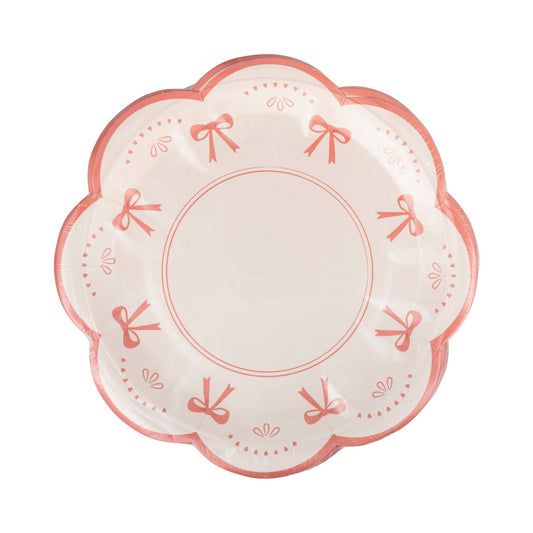 Bow Tied Doily Paper Plate
