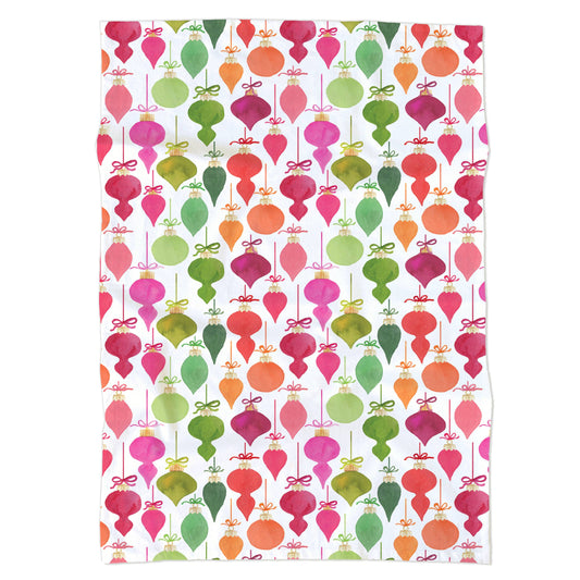 Baubles & Bows Tea Towel
