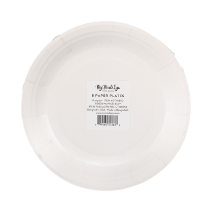 Pumpkin Art 7" Paper Plates