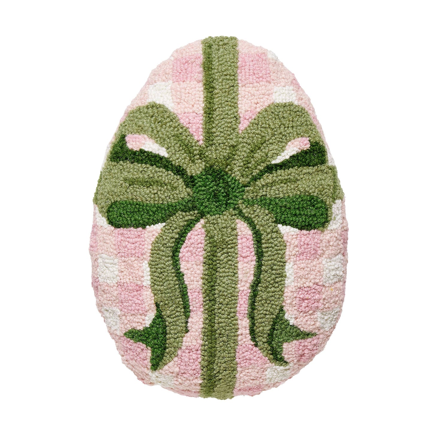 Gingham Easter Egg Pillow