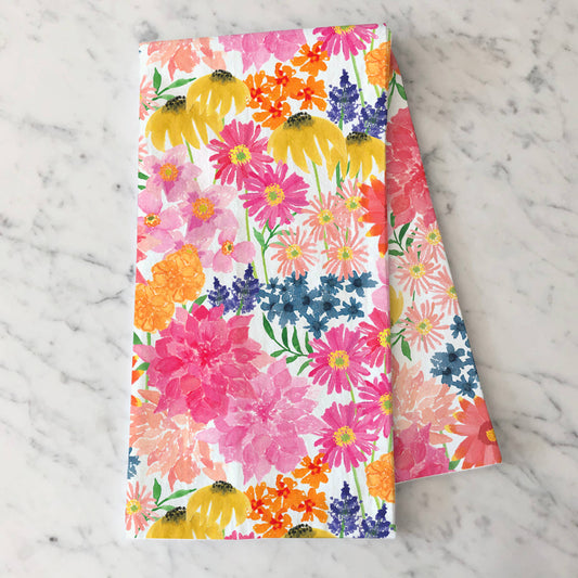 Bright & Bloom Tea Towel