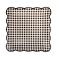 Black Gingham 10" Square Paper Plates
