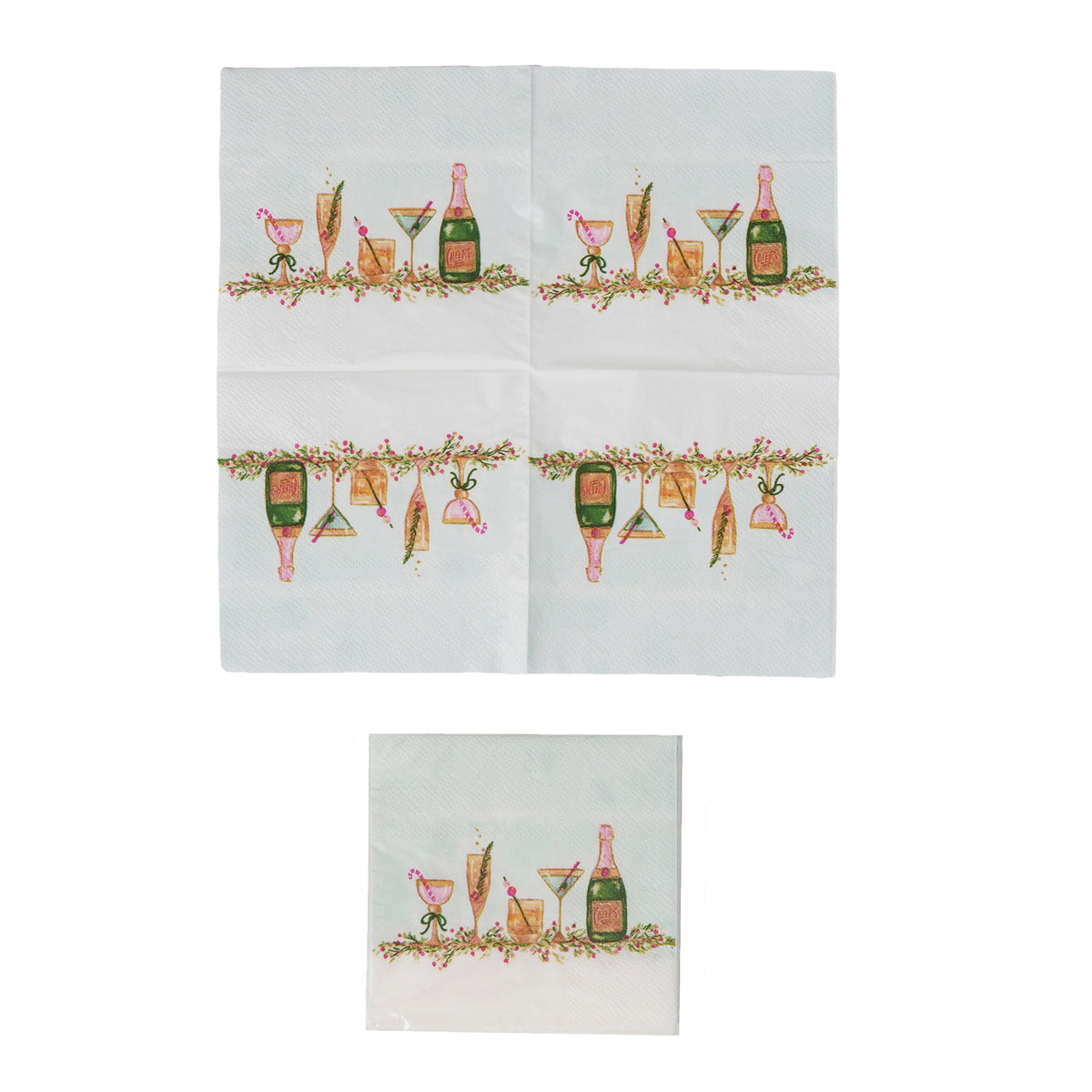 Holiday Cocktails Paper Cocktail Napkins