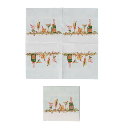 Holiday Cocktails Paper Cocktail Napkins