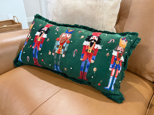 Nutcracker Parade Pillow