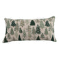 Christmas Tree Forest Beaded Lumbar Pillow