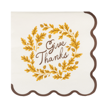 Give Thanks Cocktail Napkins