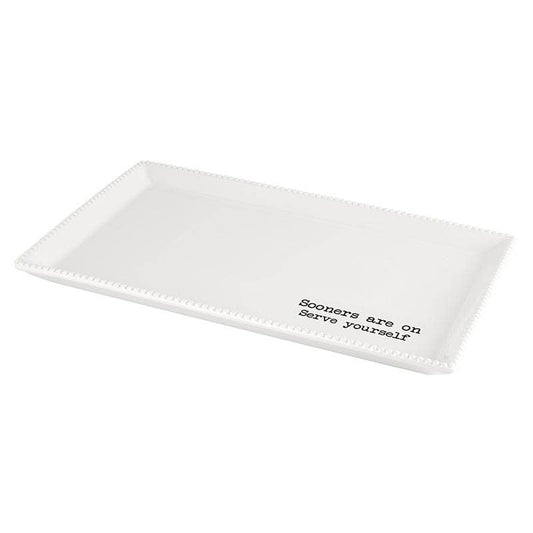 Oklahoma Sooners Serving Platter