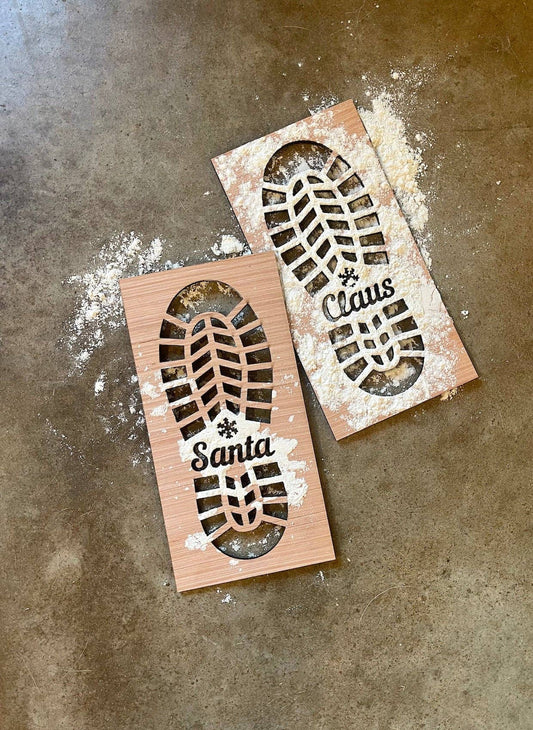 Santa's Footprint Stencil