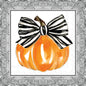 Pumpkin Bow Cocktail Napkins