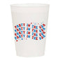Party In The USA Frosted Cups - Set of 6