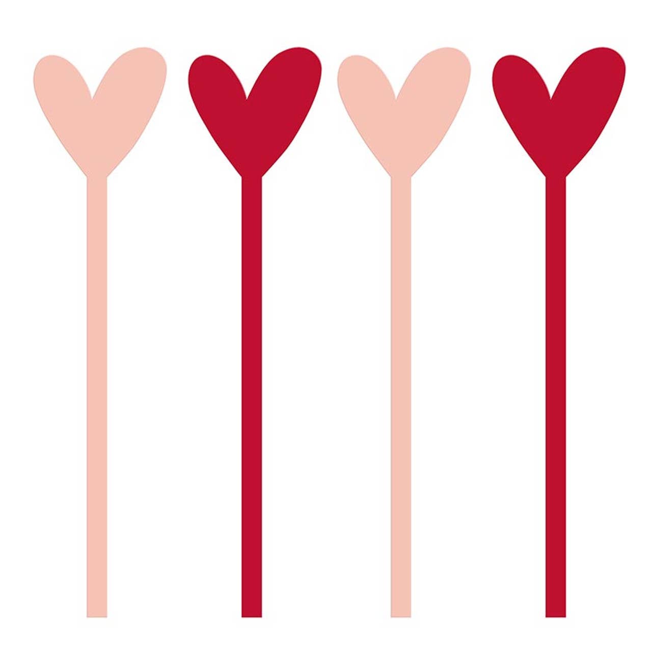 Lovely Stir Sticks - Set of 4