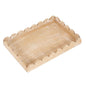 Wood Scallop Tray - Natural