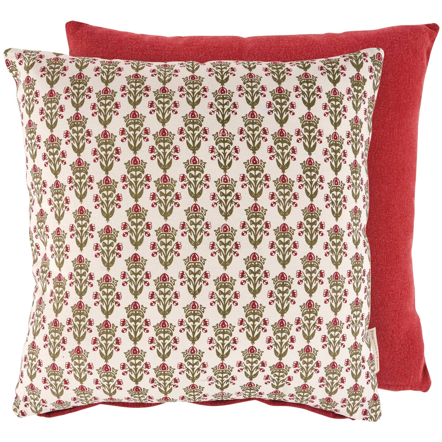 Floral Block Print Pillow