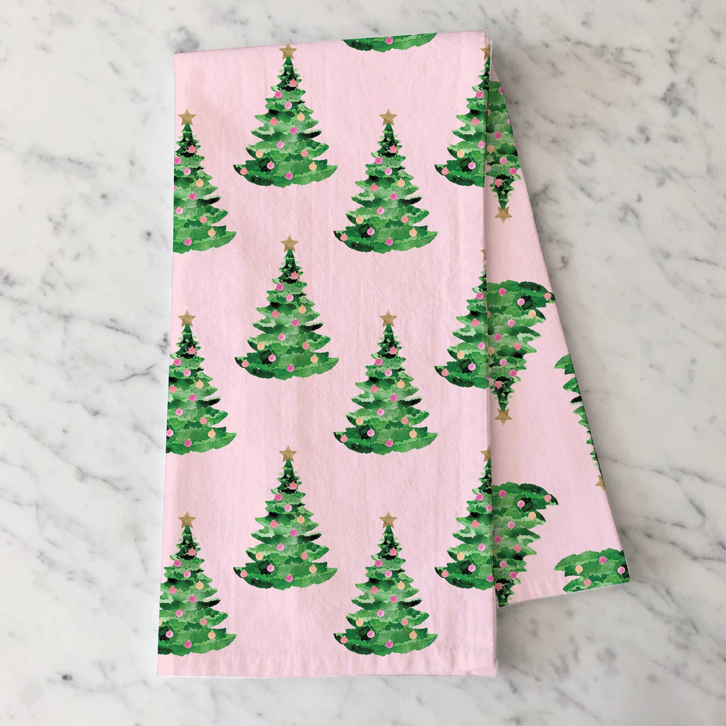 Pinkmas Tree Tea Towel