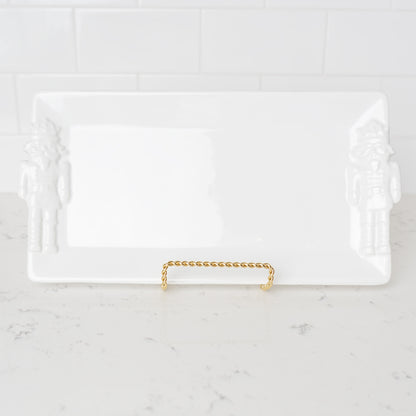 Nutcracker Embossed Rectangle Platter