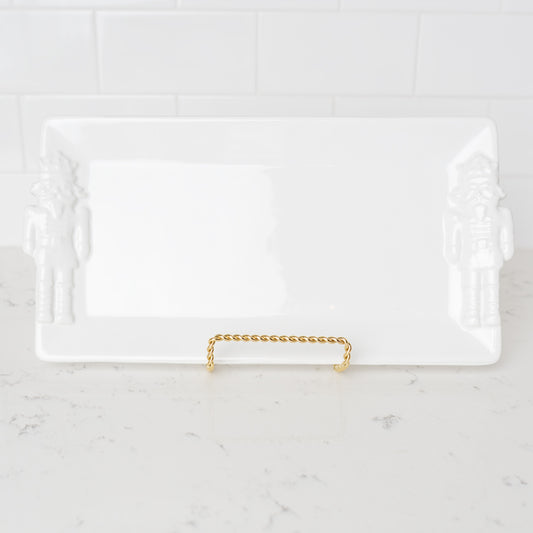 Nutcracker Embossed Rectangle Platter