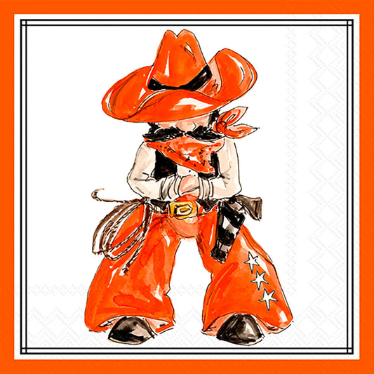 Oklahoma State University Cowboy Cocktail Napkin