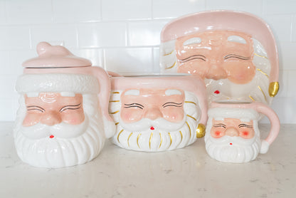 Pink Santa Cookie Jar
