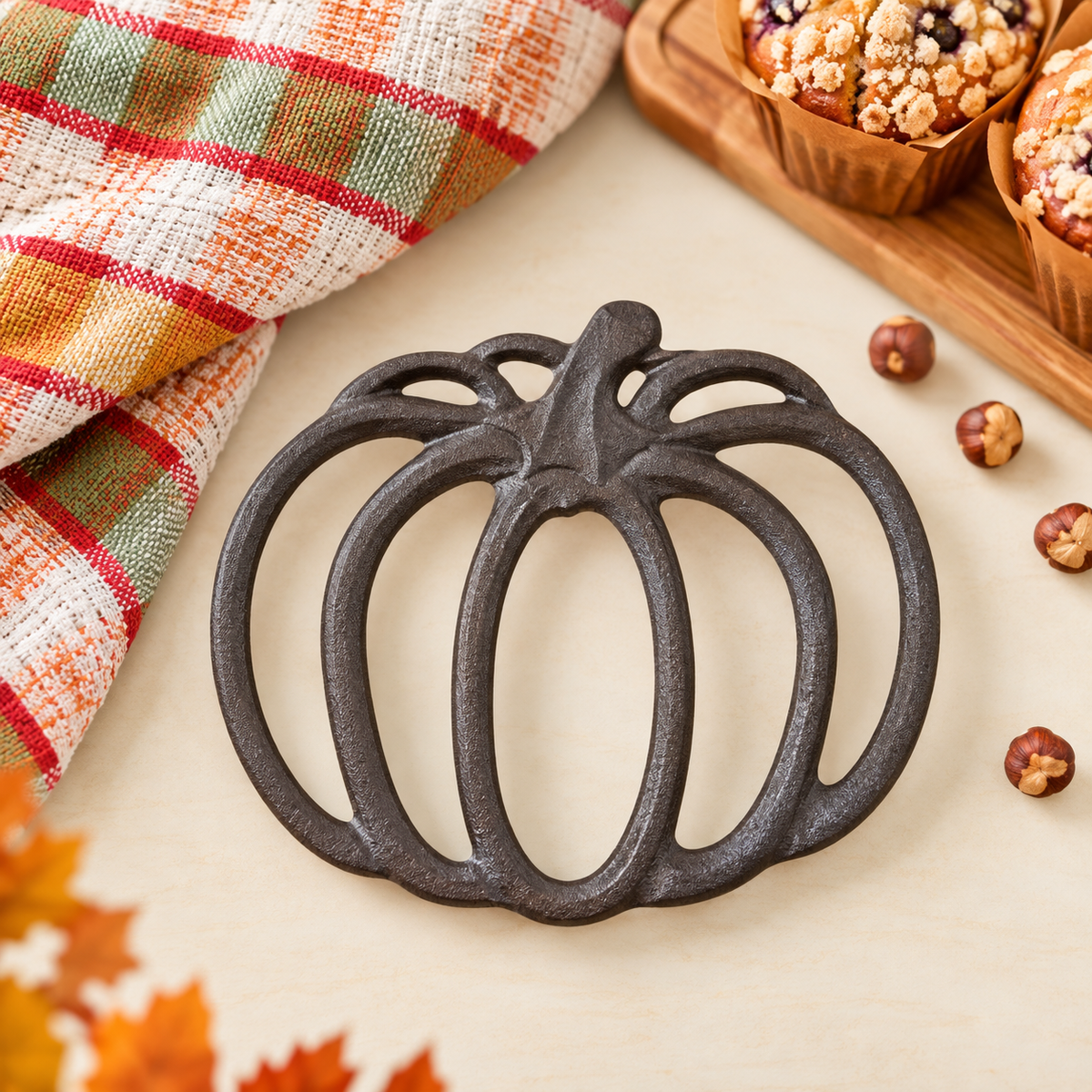 Cast Iron Pumpkin Trivet