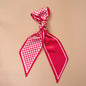 Gingham Red Twirl & Tie Scarf