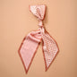 Gingham Tan Twirl & Tie Scarf